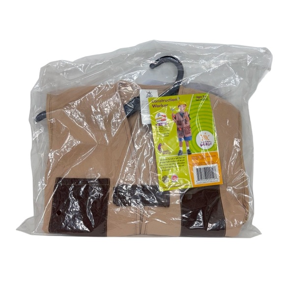 Brand New World Construction Worker Kids Halloween Costume Age 3-6 Unisex Nwt - Picture 2 of 5